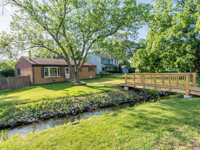 15117 La Crosse Ave, Oak Forest, IL 60452 - view of yard with a wooden deck