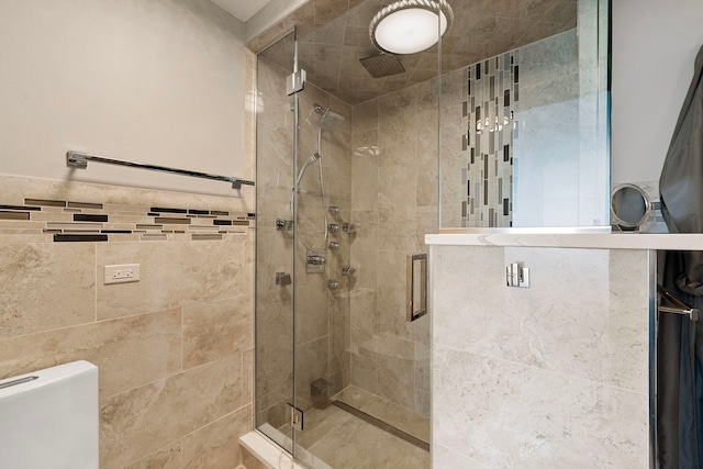 400 E Randolph St Unit 2603, Chicago, IL 60601 - bathroom featuring a shower stall and toilet