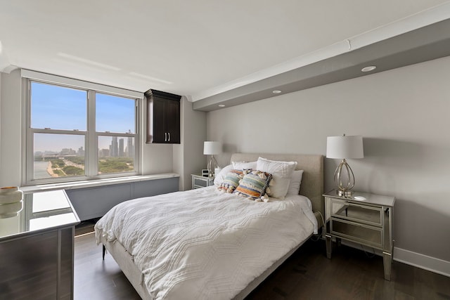 400 E Randolph St Unit 2603, Chicago, IL 60601 - bedroom with dark wood finished floors and recessed lighting