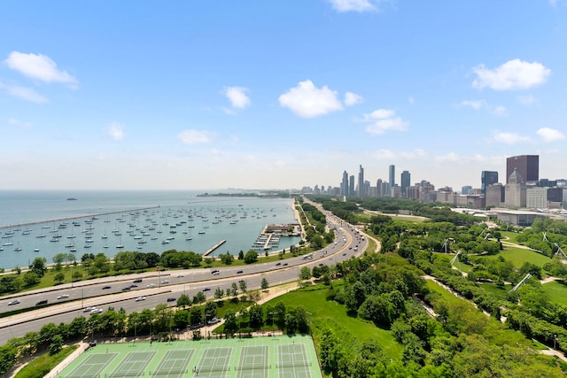 400 E Randolph St Unit 2603, Chicago, IL 60601 - bird's eye view of a main thoroughfare and skyline