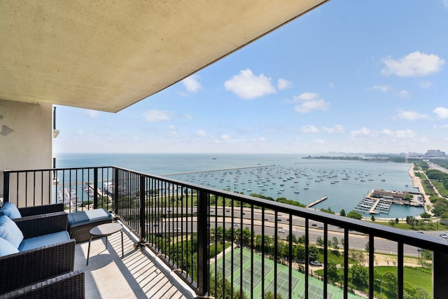 400 E Randolph St Unit 2603, Chicago, IL 60601 - balcony with a water view