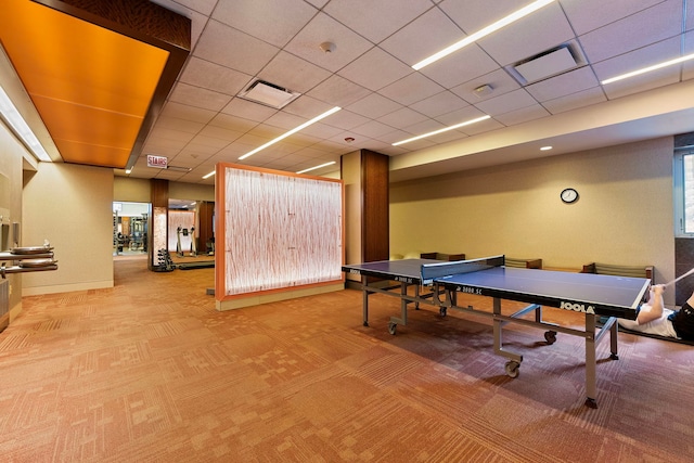 400 E Randolph St Unit 2603, Chicago, IL 60601 - playroom with carpet flooring and a drop ceiling