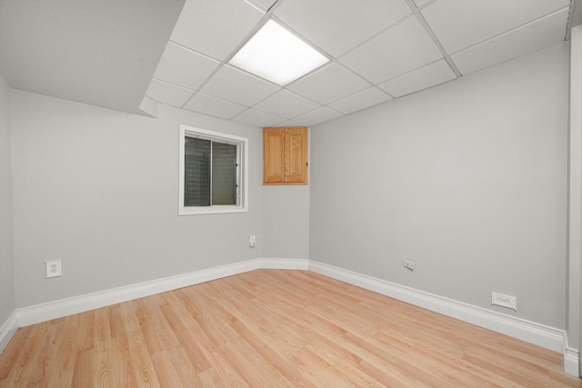 1484 Joshel Ct, Geneva, IL 60134 - spare room with light wood-style flooring and a paneled ceiling