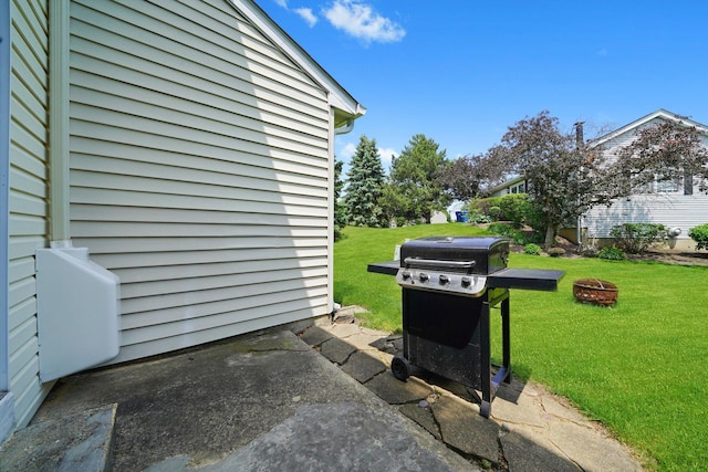 1484 Joshel Ct, Geneva, IL 60134 - view of patio / terrace featuring a grill and a fire pit