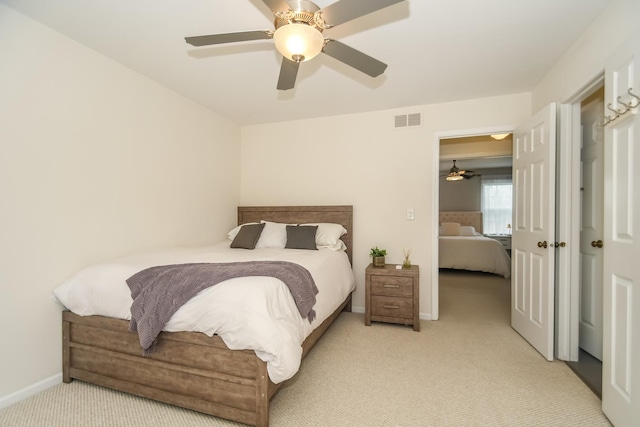 27W415 Providence Ln Unit 103, Winfield, IL 60190 - carpeted bedroom with baseboards and a ceiling fan