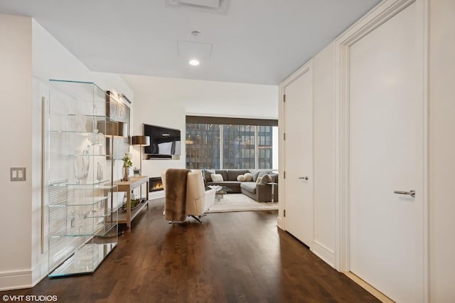 401 N Wabash Ave Unit 44F, Chicago, IL 60611 - hall with wood finished floors and recessed lighting
