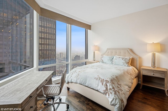 401 N Wabash Ave Unit 44F, Chicago, IL 60611 - bedroom with wood finished floors and a desk
