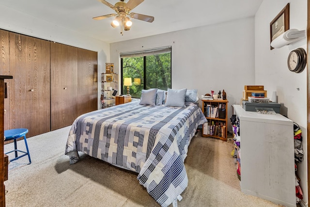 770 Yosemite Trl, Roselle, IL 60172 - bedroom featuring carpet, a closet, and ceiling fan