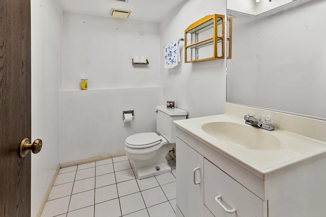 770 Yosemite Trl, Roselle, IL 60172 - bathroom with vanity and tile patterned flooring