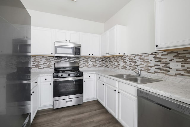 3317 Stratford Ct Unit 2E, Lake Bluff, IL 60044 - kitchen featuring stainless steel appliances, white cabinets, and dark wood-type flooring