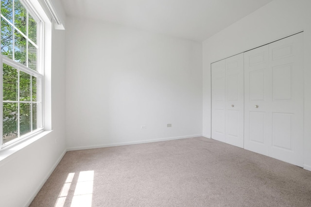 3317 Stratford Ct Unit 2E, Lake Bluff, IL 60044 - unfurnished bedroom featuring multiple windows, carpet floors, and a closet