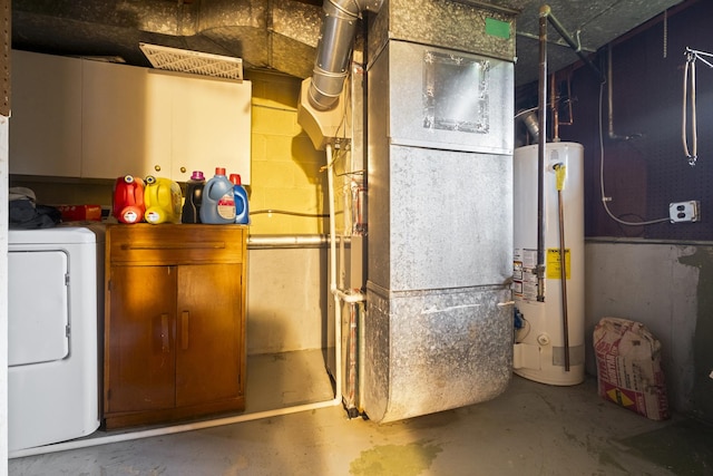 535 Glenshire Rd, Glenview, IL 60025 - utility room with water heater, washer / clothes dryer, and heating unit