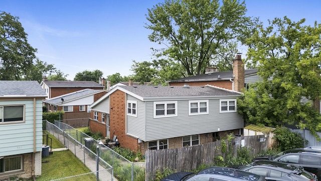 535 Glenshire Rd, Glenview, IL 60025 - back of property with brick siding