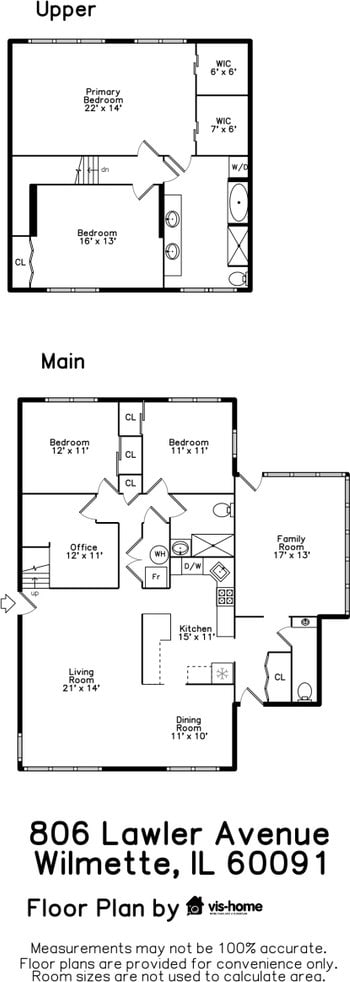 806 Lawler Ave, Wilmette, IL 60091 - view of property floor plan