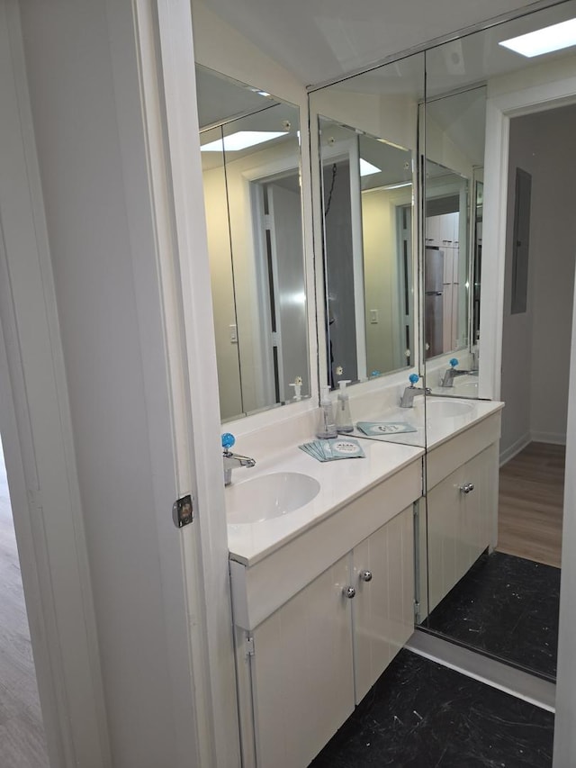 806 Lawler Ave, Wilmette, IL 60091 - full bathroom featuring double vanity