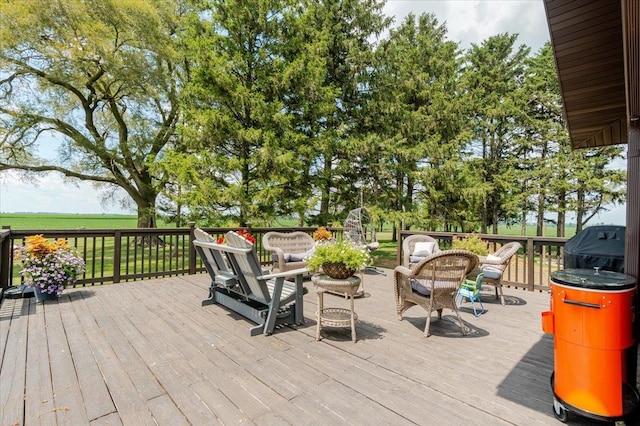 879 2300th Ave, Chestnut, IL 62518 - view of wooden deck