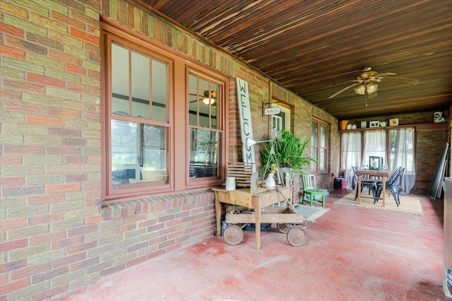 879 2300th Ave, Chestnut, IL 62518 - porch with ceiling fan