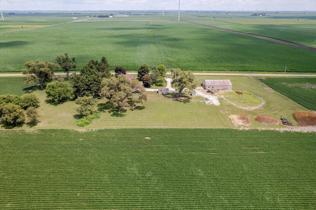879 2300th Ave, Chestnut, IL 62518 - aerial view of property and surrounding area with rural landscape and rows of crops