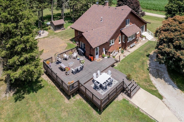 879 2300th Ave, Chestnut, IL 62518 - aerial view of property and surrounding area