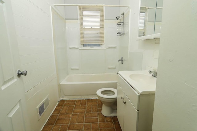 12400-02 S Green St, Calumet Park, IL 60827 - full bathroom with vanity, shower / bath combination, and brick patterned floors