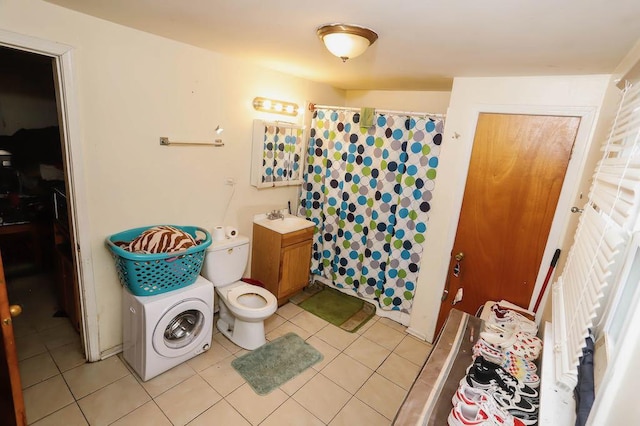 12400-02 S Green St, Calumet Park, IL 60827 - bathroom with a shower with shower curtain, tile patterned flooring, and vanity