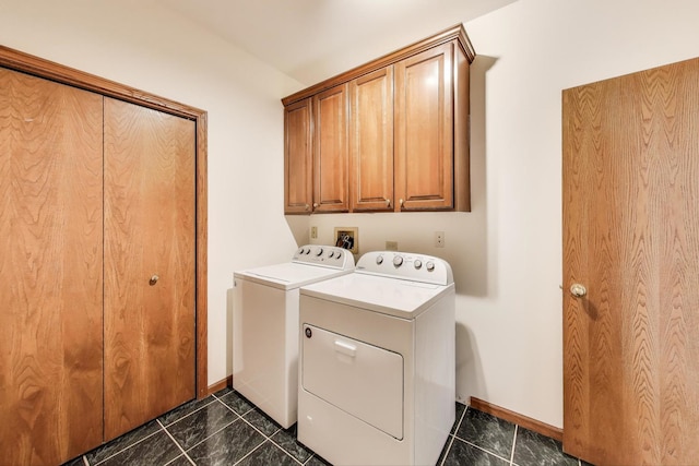 705 Wood Creek Dr, Antioch, IL 60002 - washroom featuring separate washer and dryer and cabinet space