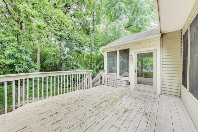 705 Wood Creek Dr, Antioch, IL 60002 - deck with a sunroom