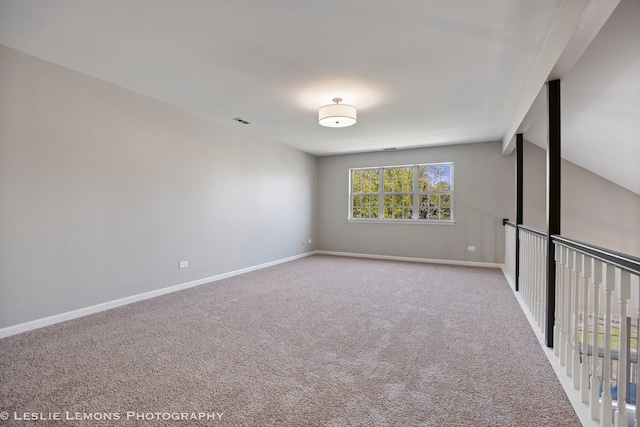 20936 Orange Blossom Ln, Plainfield, IL 60544 - spare room featuring carpet flooring and lofted ceiling