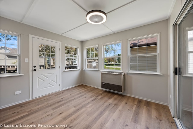 20936 Orange Blossom Ln, Plainfield, IL 60544 - unfurnished sunroom featuring plenty of natural light and heating unit