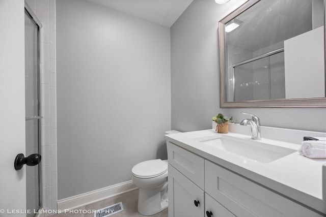 20936 Orange Blossom Ln, Plainfield, IL 60544 - bathroom featuring vanity and a shower with shower door