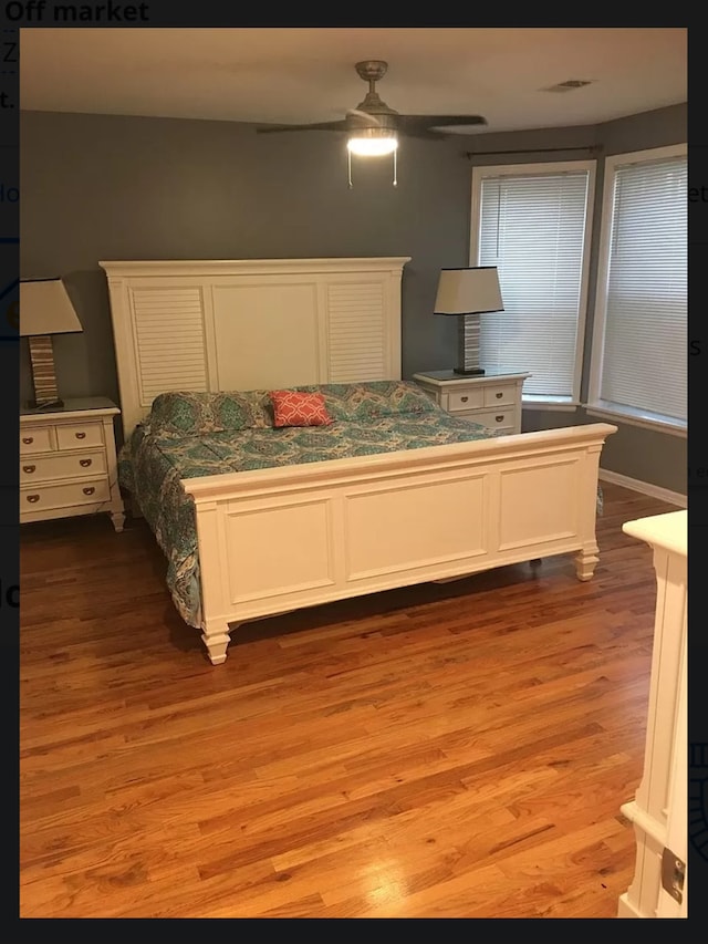 4629 S Langley Ave, Chicago, IL 60653 - bedroom featuring light wood-style floors and a ceiling fan
