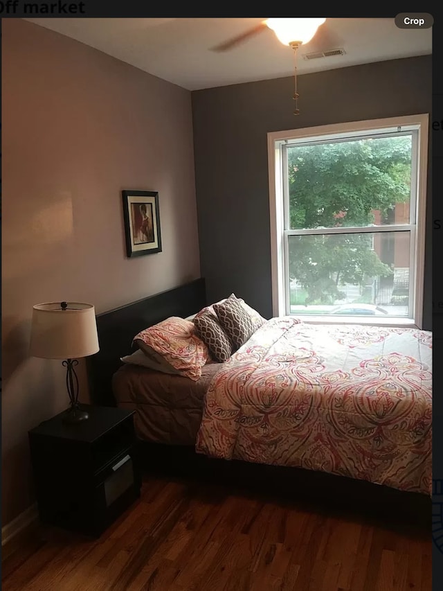 4629 S Langley Ave, Chicago, IL 60653 - bedroom with wood finished floors and ceiling fan