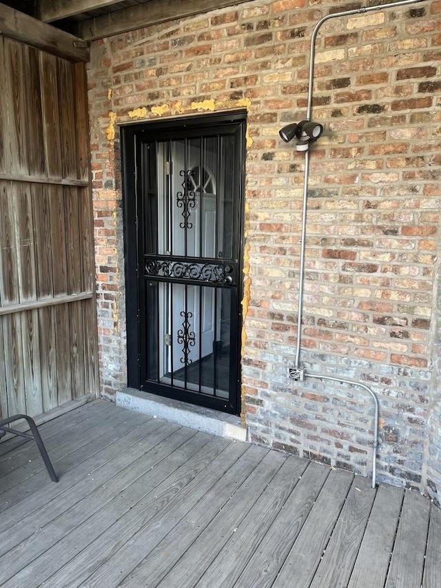 4629 S Langley Ave, Chicago, IL 60653 - property entrance featuring brick siding