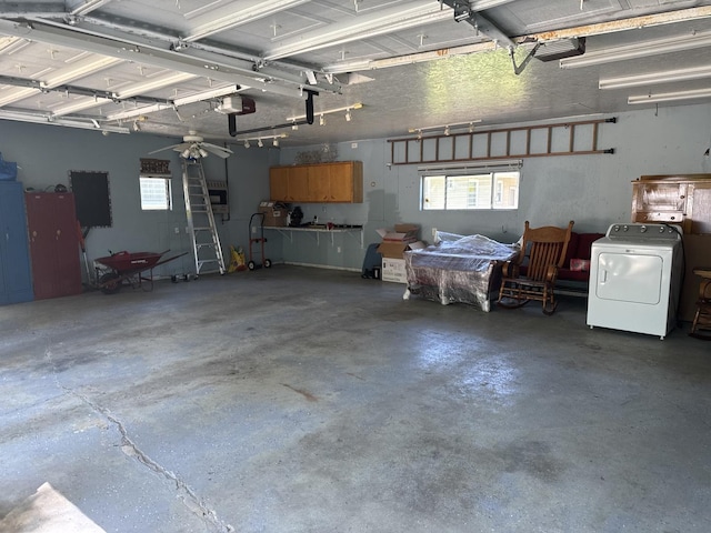 1202 E Van Buren St, Clinton, IL 61727 - garage with washer / clothes dryer and a garage door opener