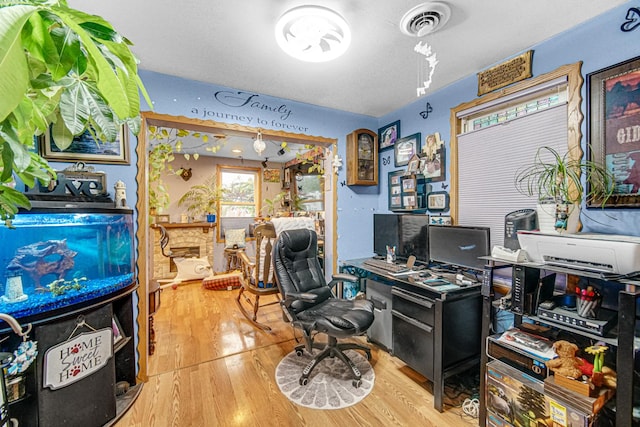 5848 W 89th St, Oak Lawn, IL 60453 - office area with wood finished floors