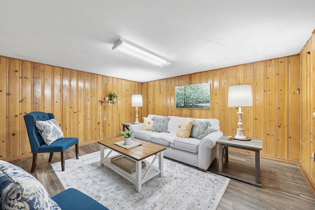 1110 N Main St, Normal, IL 61761 - living area with wood finished floors and wooden walls
