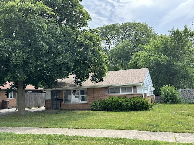 417 Shabbona Dr, Park Forest, IL 60466 - ranch-style home featuring brick siding
