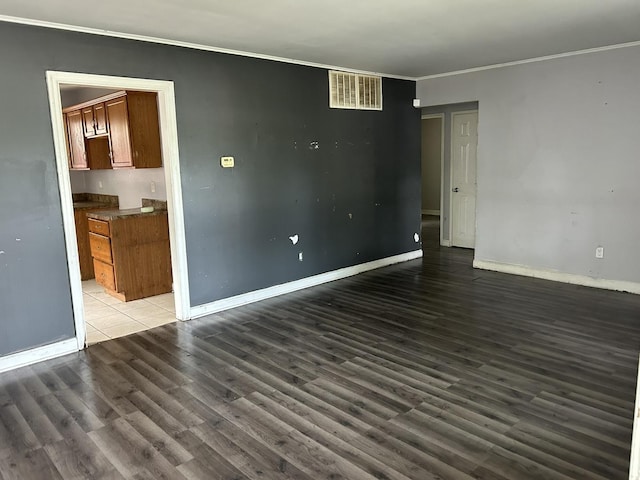 417 Shabbona Dr, Park Forest, IL 60466 - spare room featuring crown molding and wood finished floors