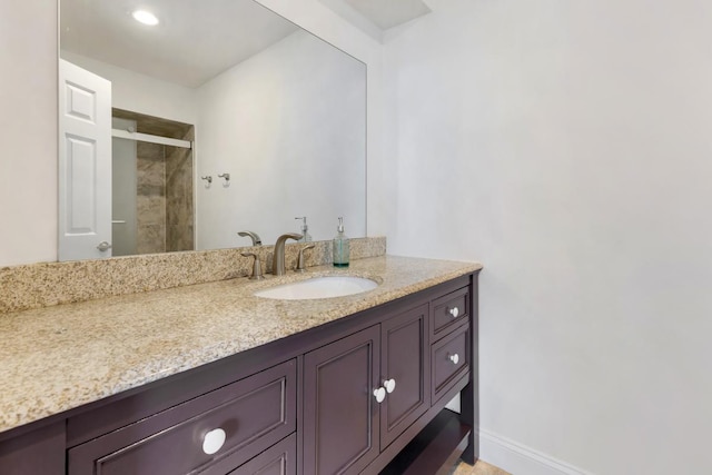 5251 W Galitz St Unit 311, Skokie, IL 60077 - bathroom featuring vanity and tiled shower