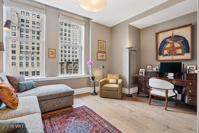 435 N Michigan Ave Unit 1203, Chicago, IL 60611 - office featuring wood finished floors and baseboards
