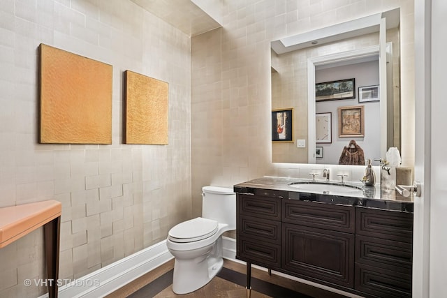 435 N Michigan Ave Unit 1203, Chicago, IL 60611 - bathroom featuring tile walls and vanity