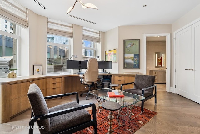 435 N Michigan Ave Unit 1203, Chicago, IL 60611 - office space featuring wood finished floors