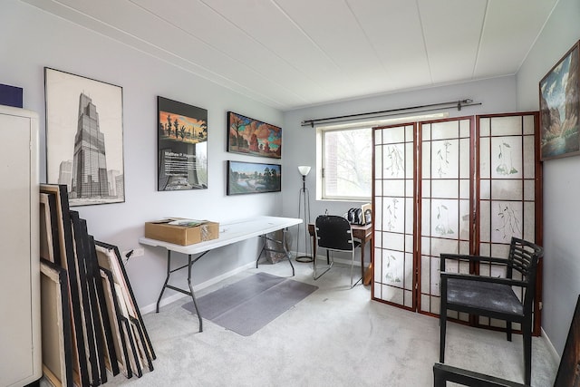 5300 Walnut Ave Unit 4D, Downers Grove, IL 60515 - carpeted home office featuring baseboards