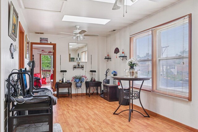 626 E 90th St, Chicago, IL 60619 - living room with ceiling fan and light wood-type flooring