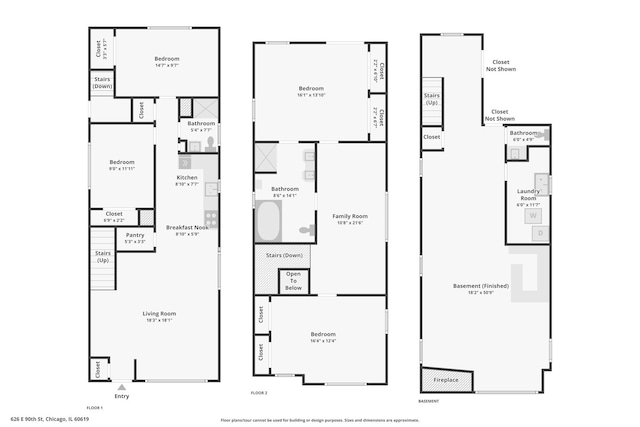 626 E 90th St, Chicago, IL 60619 - view of room layout