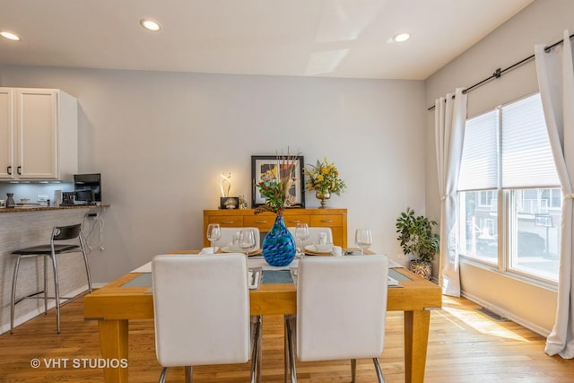 49 W 15th St Unit D, Chicago, IL 60605 - dining space featuring recessed lighting and light wood finished floors