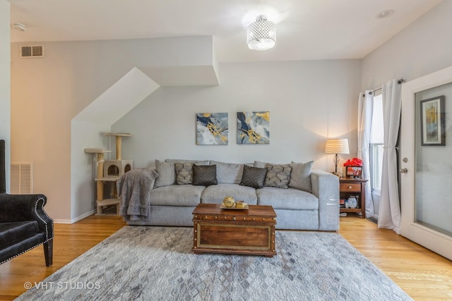 49 W 15th St Unit D, Chicago, IL 60605 - living area featuring wood finished floors and baseboards