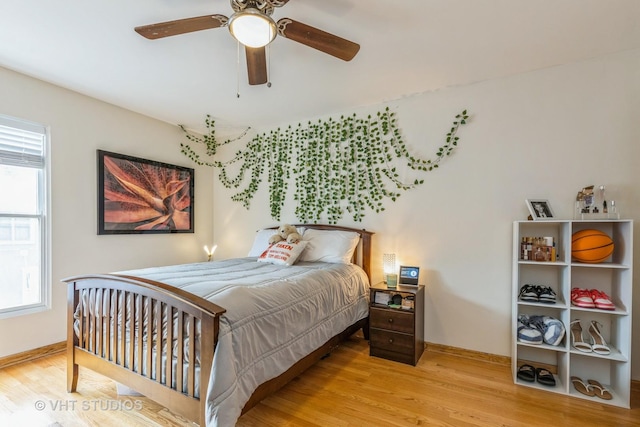 49 W 15th St Unit D, Chicago, IL 60605 - bedroom with wood finished floors and a ceiling fan