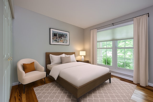 2015 N Silver Lake Rd Unit 1, Arlington Heights, IL 60004 - bedroom with light wood-style flooring and baseboards