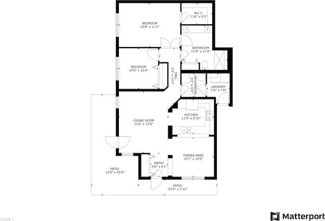 2015 N Silver Lake Rd Unit 1, Arlington Heights, IL 60004 - view of floor plan / room layout